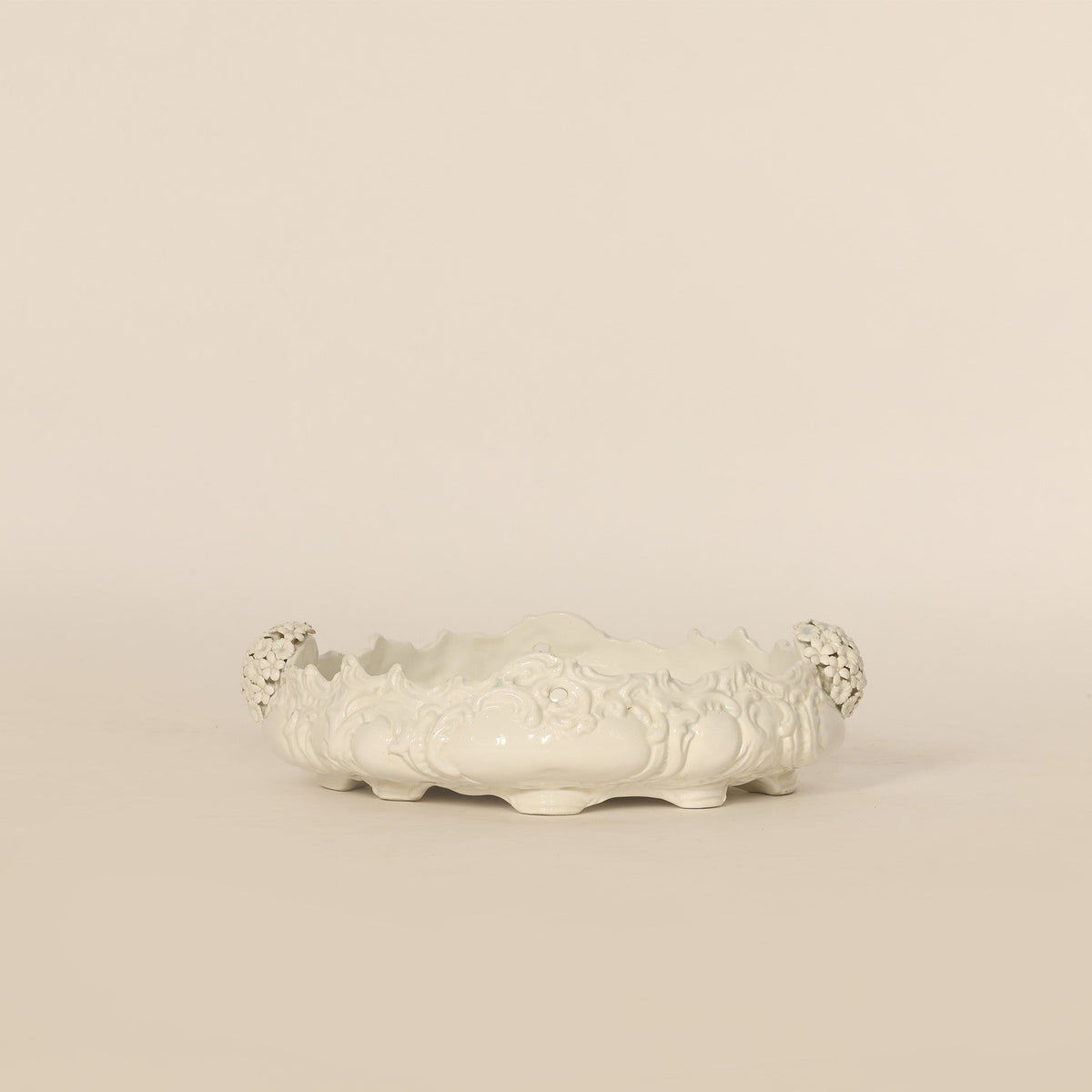 Decorative ceramic on a beige background