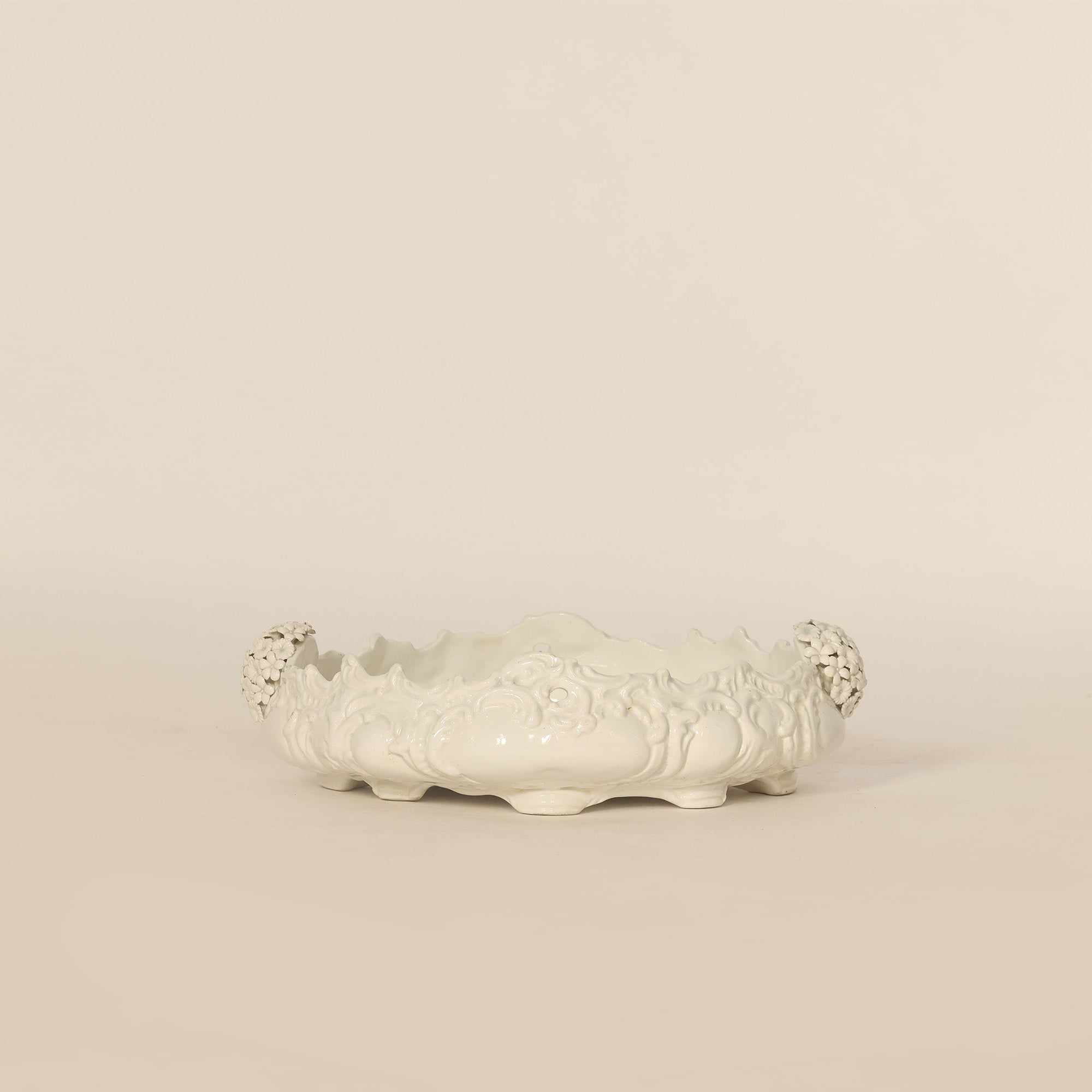 Decorative ceramic on a beige background