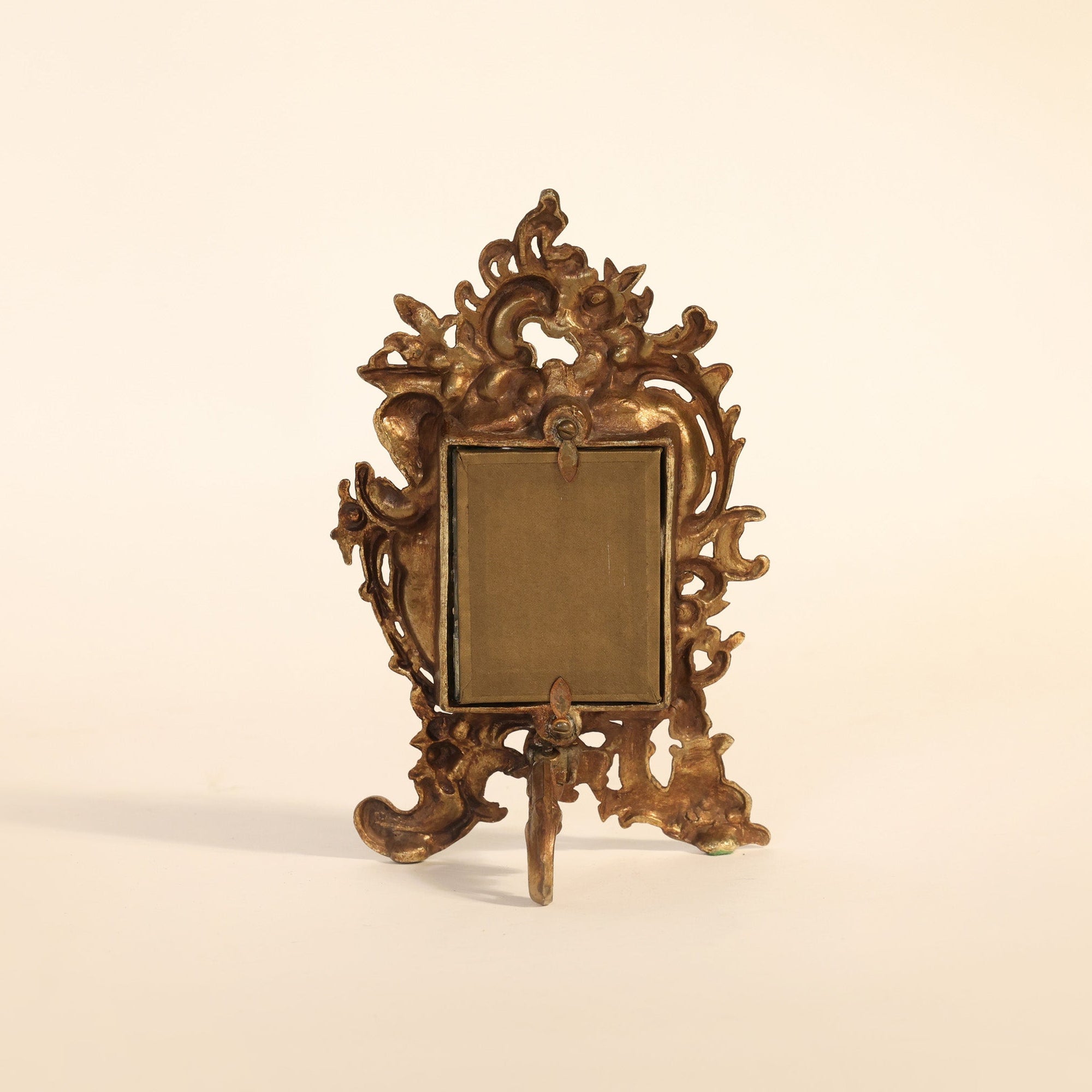 Decorative picture frame on a beige background